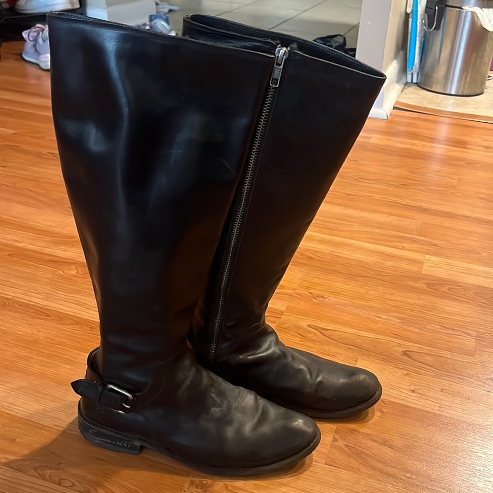 Frye black riding boots - size 7